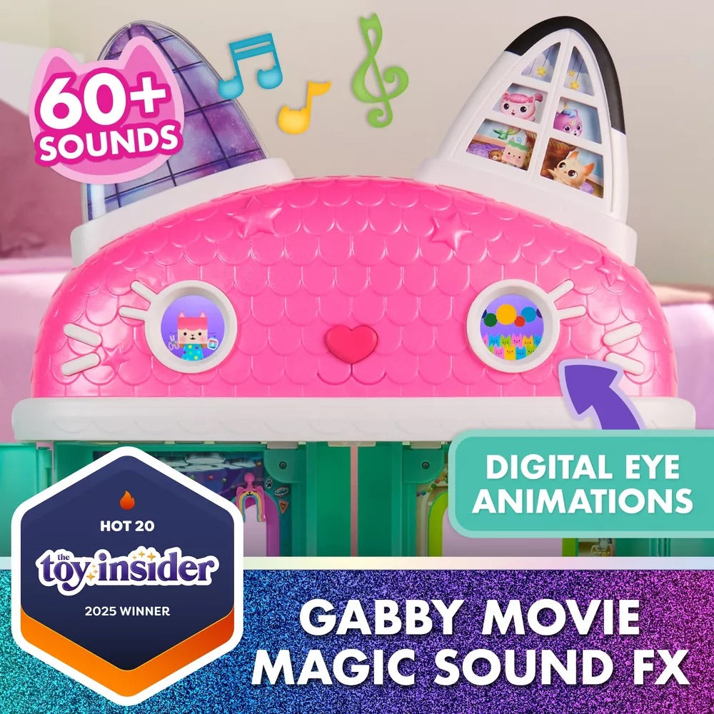 Gabby's Dollhouse The Movie, Meow-Mazing Interactive Dollhouse, Digital Eyes, 7 Rooms