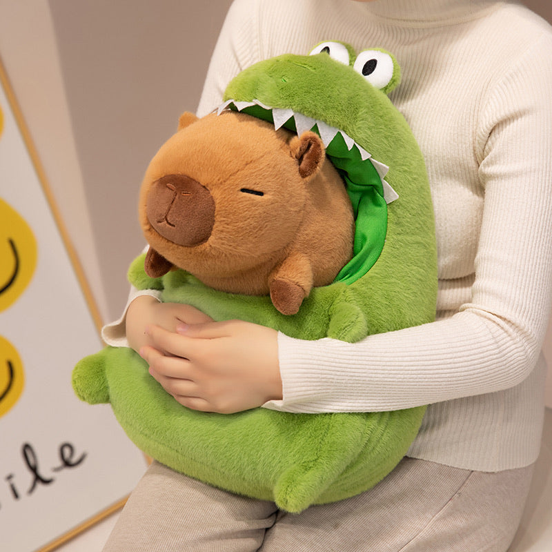 Capybara Crocodile Plush 30cm Simulation Capibara Anime Fluffty Toy Cute