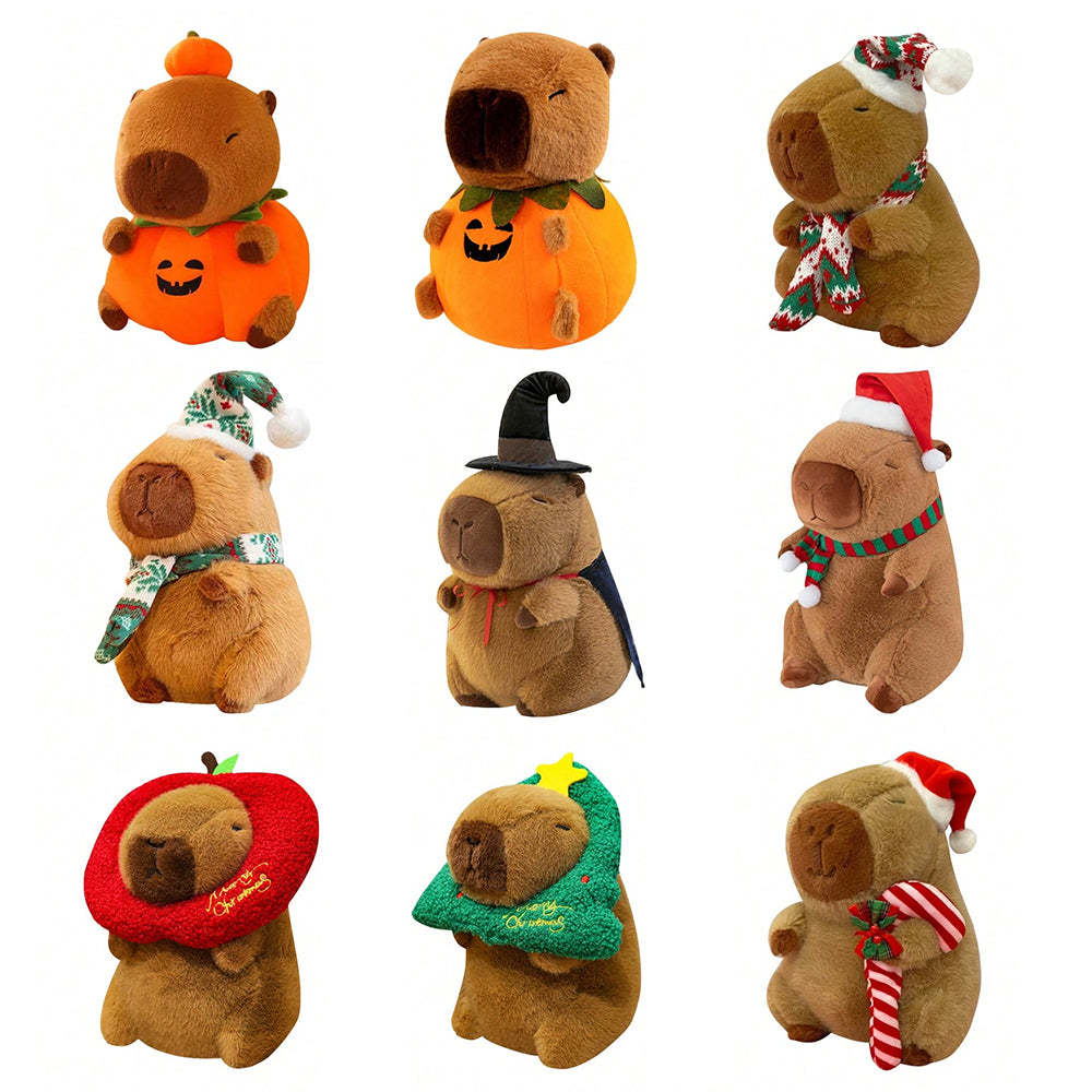 Capybara 23cm Plush Simulation Capibara Anime Fluffty Toy Cute Doll Stuffed Animals Soft Doll Plush Christmas Gift