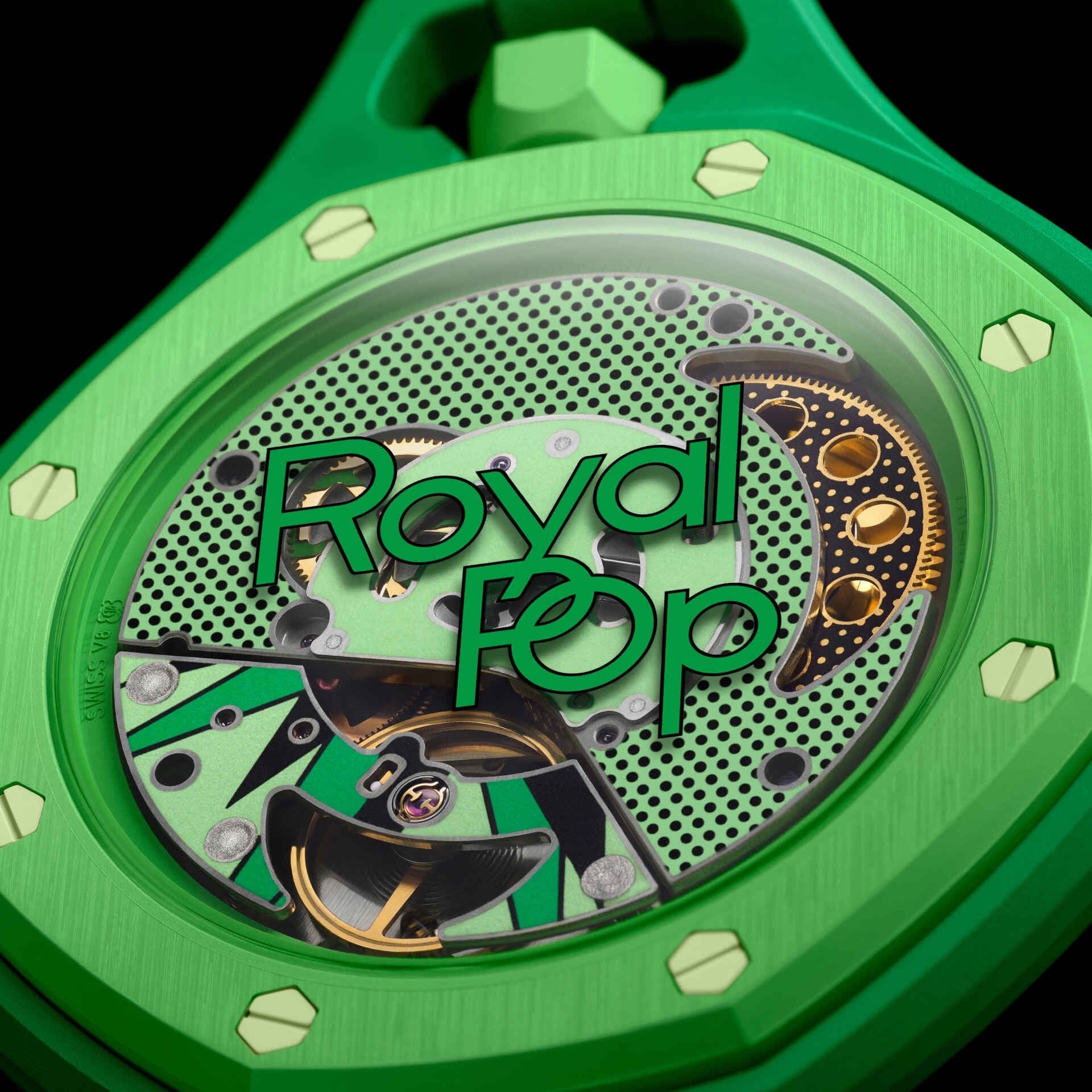 Swatch x Audemars Piguet AP Bioceramic Royal Pop Green Eight SSX03G100N
