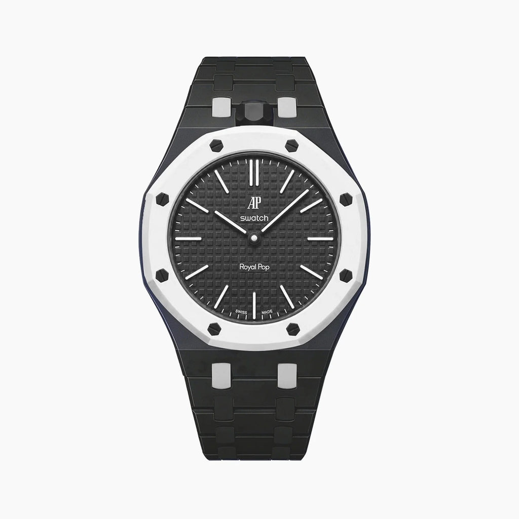 Swatch x AP Royal Pop Black Ceramic Case-Strap