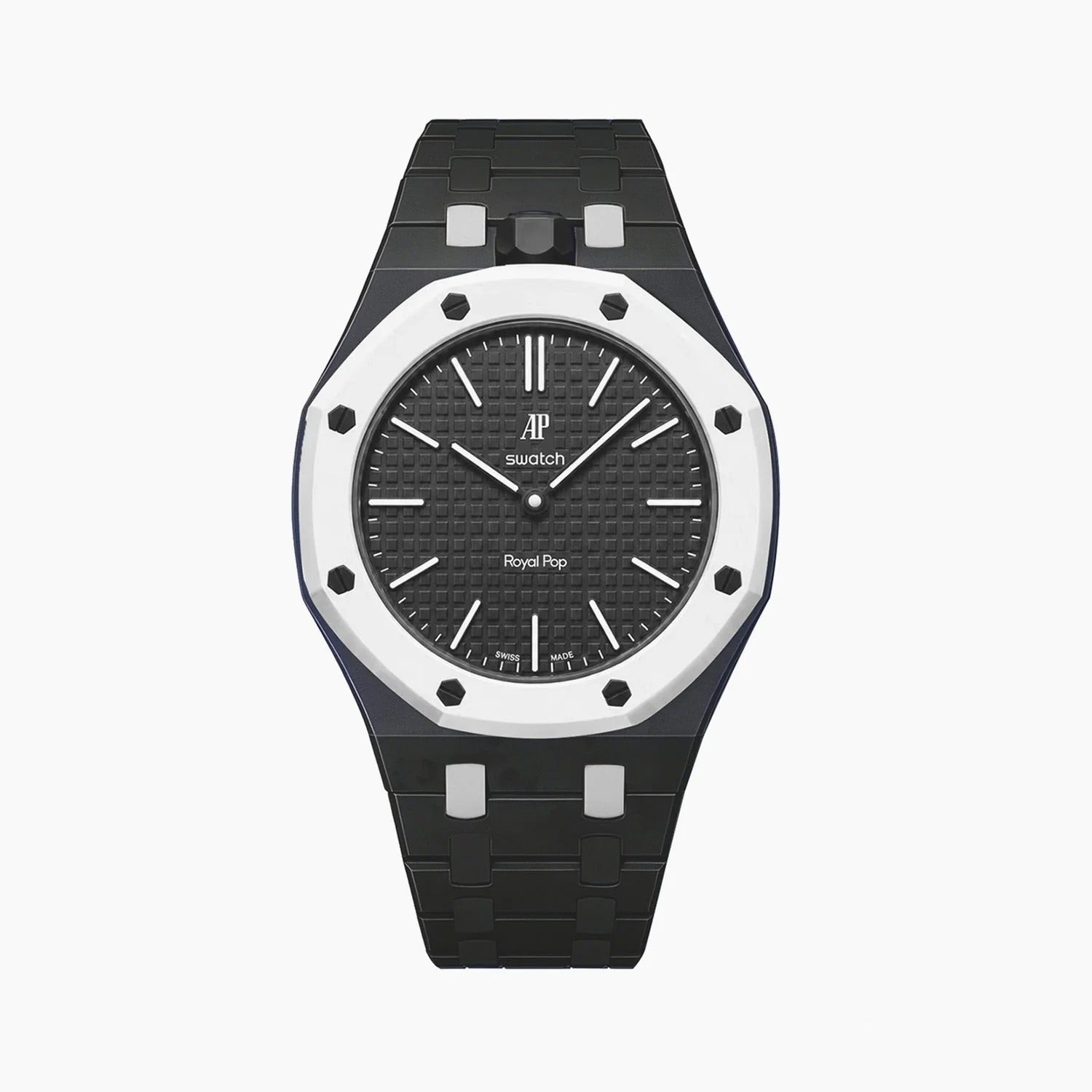 Swatch x AP Royal Pop Black Ceramic Case-Strap