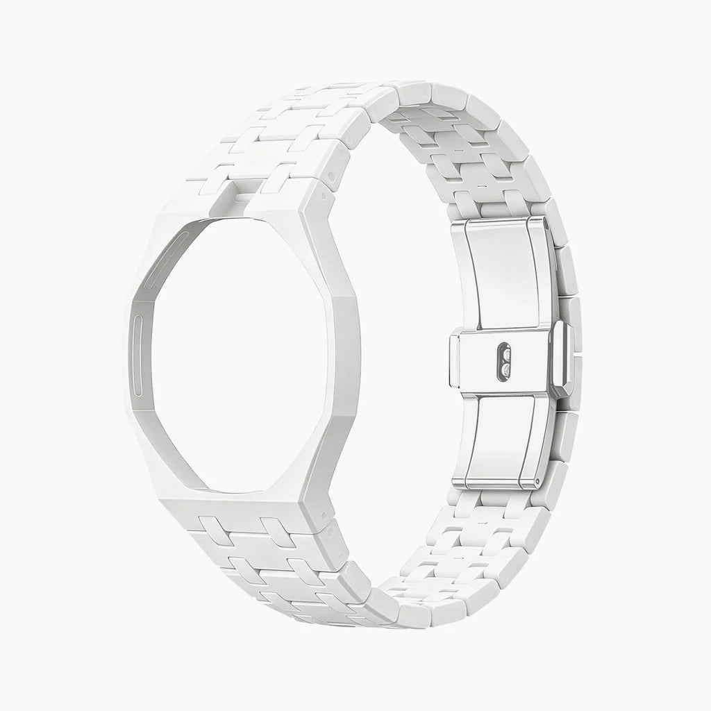 Swatch x AP Royal Pop Blanc Ceramic Case-Strap