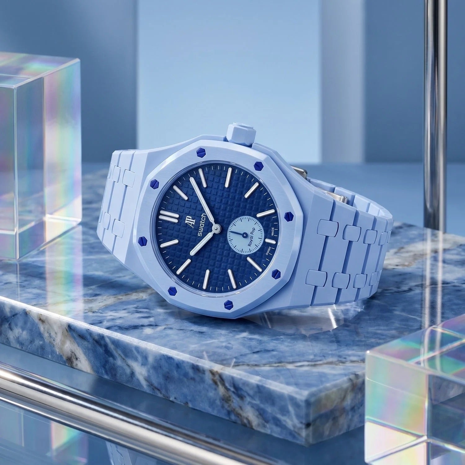 Swatch x AP Royal Pop Lan Ba Ceramic Case-Strap