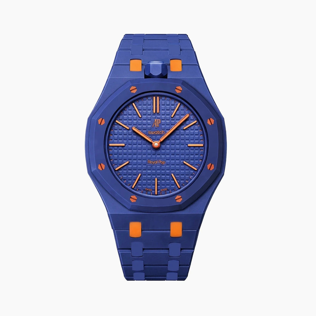 Swatch x AP Royal Pop Orenji Hachi Ceramic Case-Strap