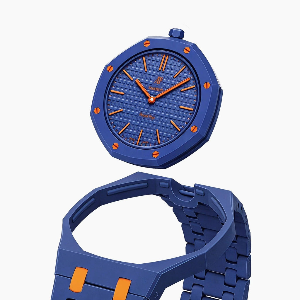 Swatch x AP Royal Pop Orenji Hachi Ceramic Case-Strap