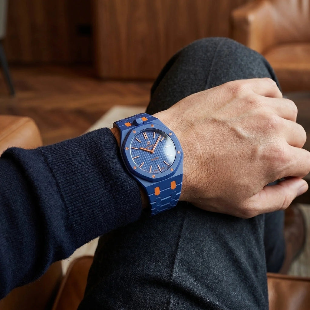 Swatch x AP Royal Pop Orenji Hachi Ceramic Case-Strap