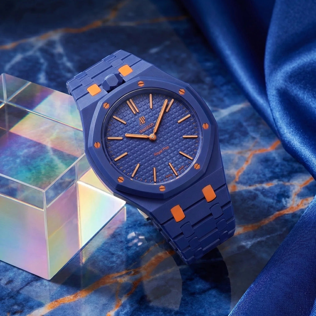 Swatch x AP Royal Pop Orenji Hachi Ceramic Case-Strap