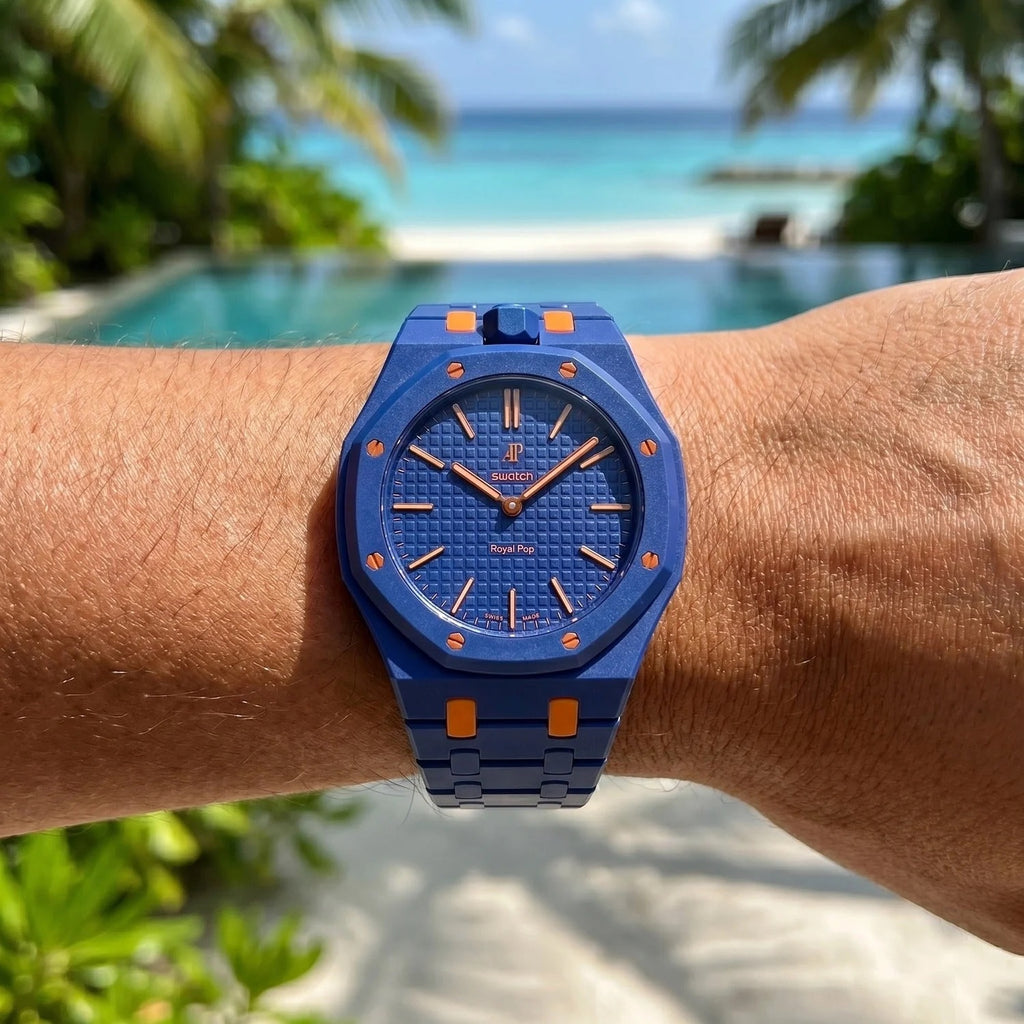Swatch x AP Royal Pop Orenji Hachi Ceramic Case-Strap