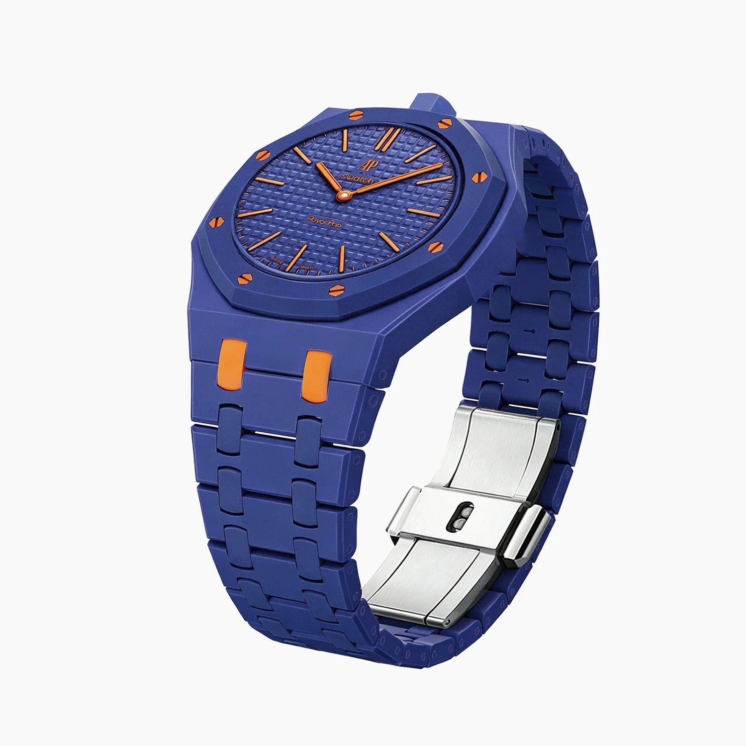 Swatch x AP Royal Pop Orenji Hachi Ceramic Case-Strap