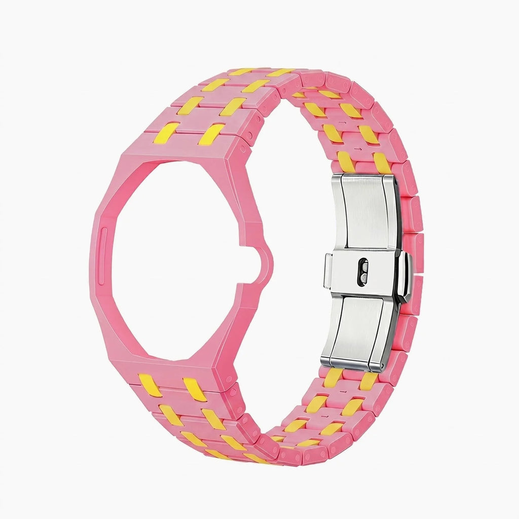 Swatch x AP Royal Pop Otg Roz Ceramic Case-Strap